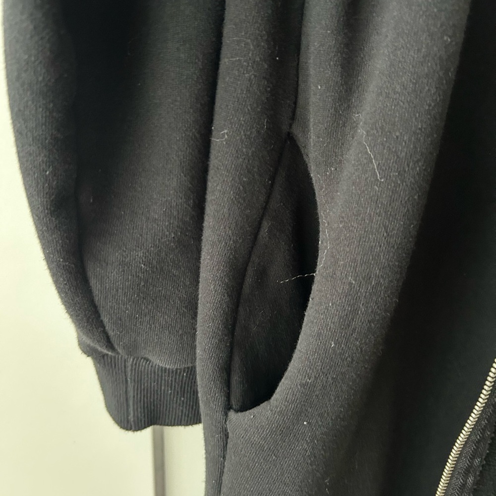 OAK + FORT Black fleece jacket - Picture 4 of 6